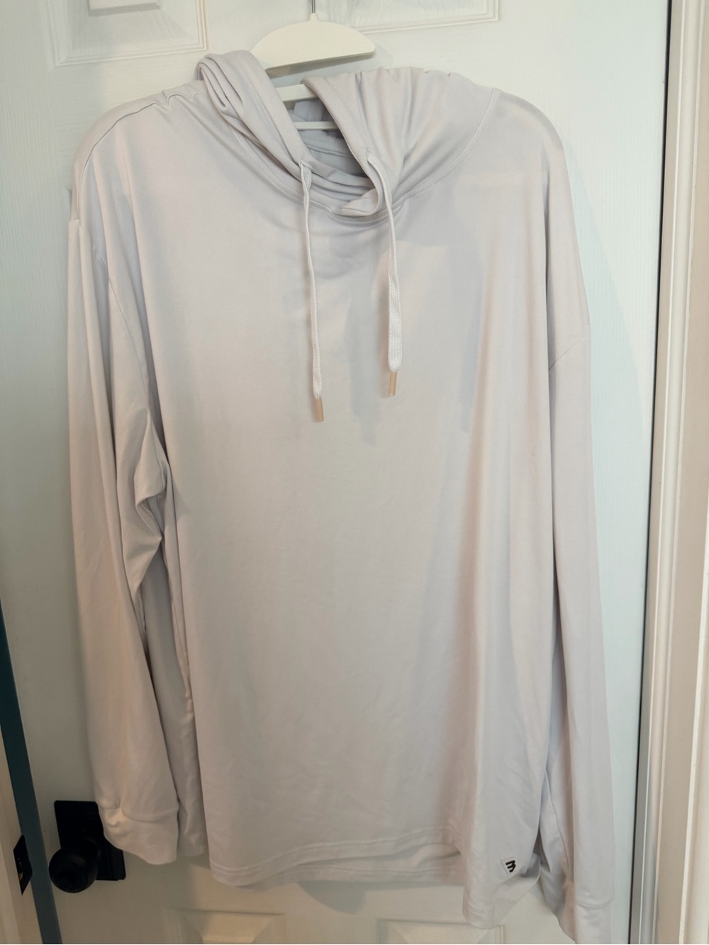 BURLEBO Performance Hoodie Classic White Men’s XL UPF 50